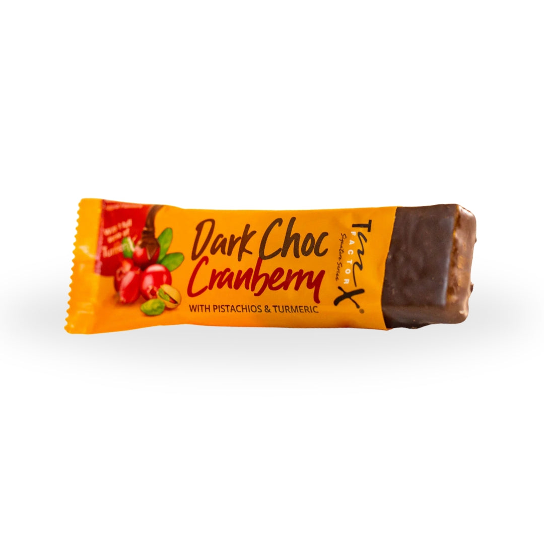 TmX Factor Dark Choc Cranberry Energy Bars