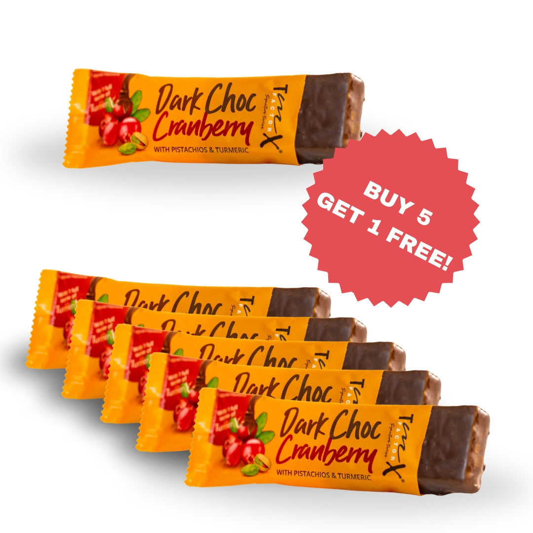 TmX Factor Dark Choc Cranberry Energy Bars