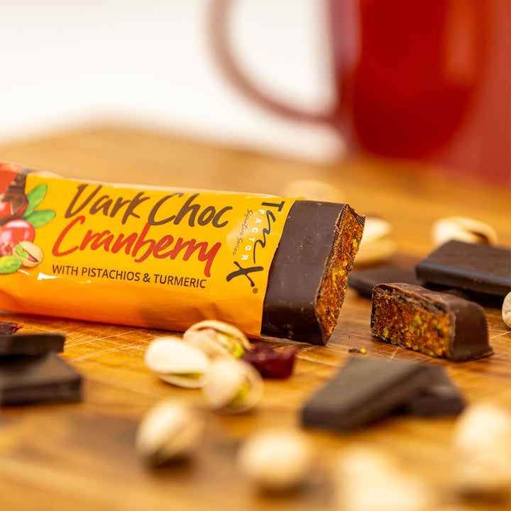 6 Pack | TmX Factor Dark Choc Cranberry Energy Bar - Buy 5 Get 1 FREE - buyturmerix