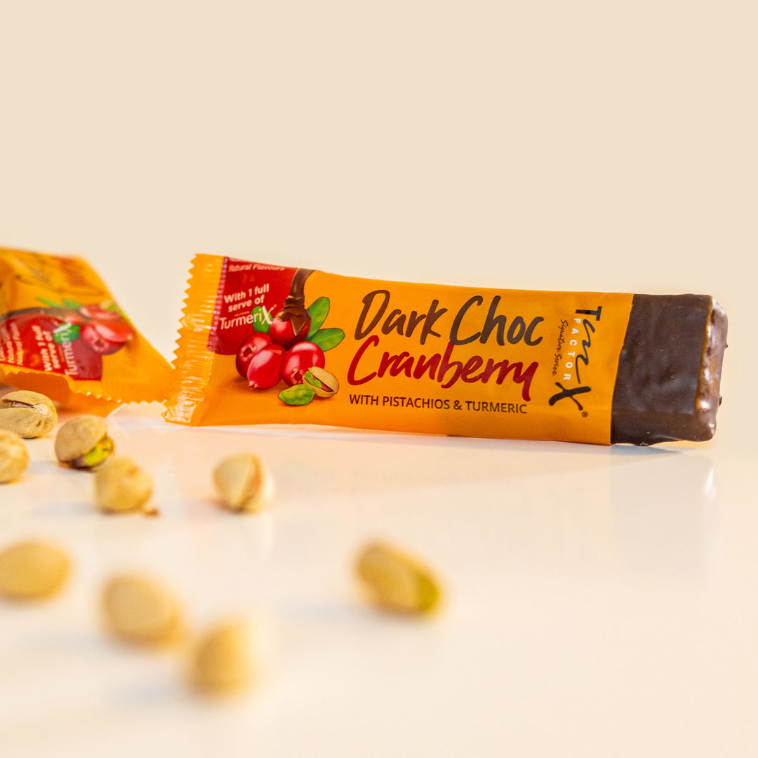6 Pack | TmX Factor Dark Choc Cranberry Energy Bar - Buy 5 Get 1 FREE - buyturmerix