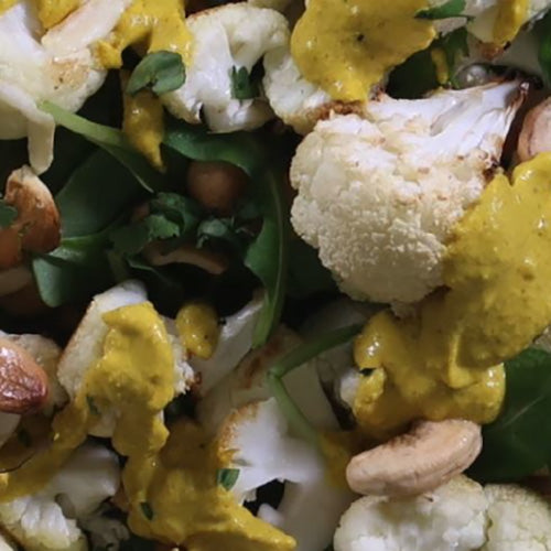 Roast Cauliflower with TurmeriX Cashew Cream