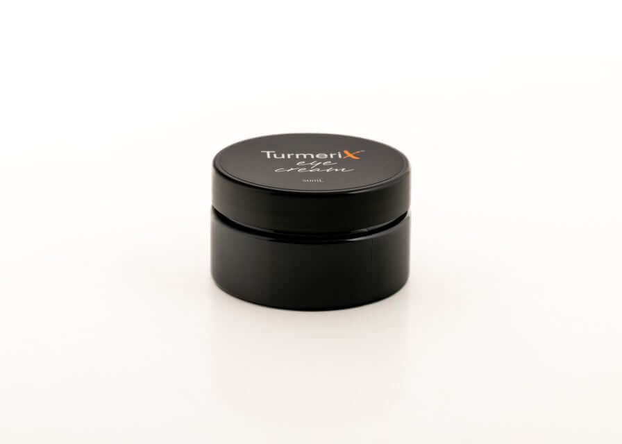 TurmeriX Eye Cream jar close-up showing product texture