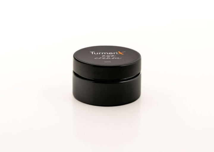 TurmeriX Eye Cream jar close-up showing product texture