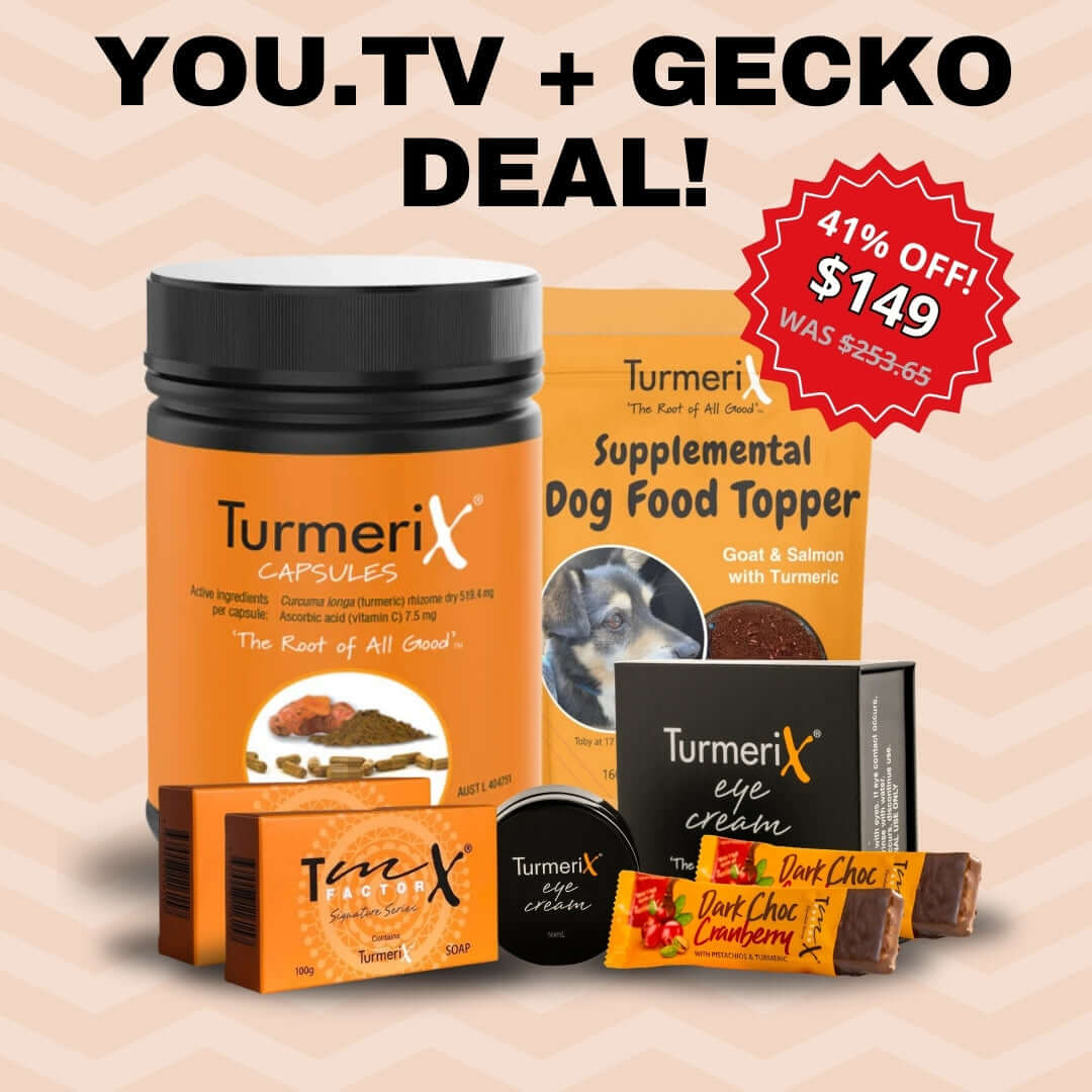 TurmeriX You.tv and Gecko exclusive turmeric deal bundle
