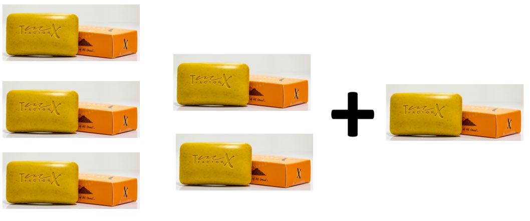 
                  
                    TmX Factor SOAP Bundle - Buy 5 get 1 free - buyturmerix
                  
                